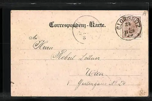 AK Gloggnitz, Totalansicht vom Acker aus