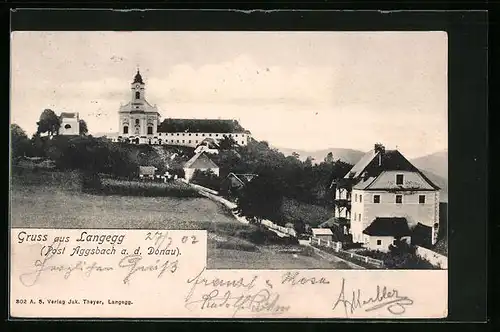 AK Langegg, Ortspartie mit Kirche