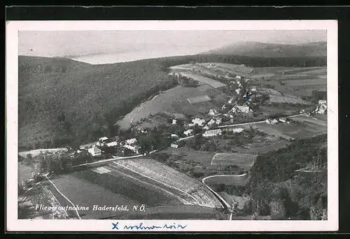 AK Hadersfeld, Fliegeraufnahme des Ortes