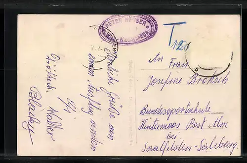 AK Weidling, Gasthaus Windischhütte Peter Hauser