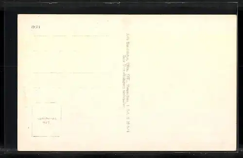 AK Tulbing, B.D.M. Führerinnenschule Tulbinger Kogel N. D. mit Bergpanorama in der Dämmerung