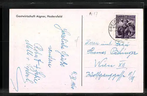 AK Hadersfeld, Fliegeraufnahme des Ortes