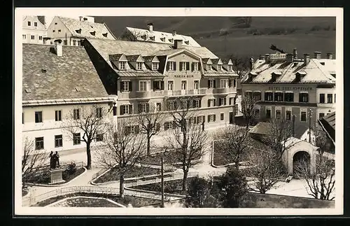 AK Mariazell, Marienheim der Schulschwestern und Hotel Drei Hofeisen