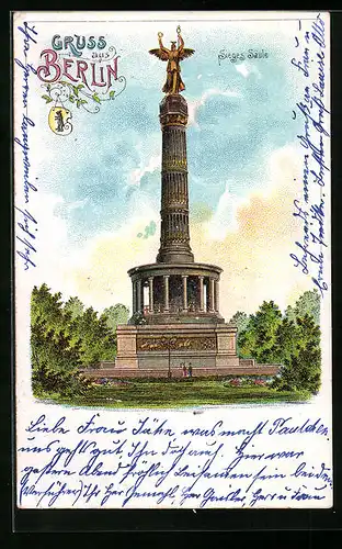 Lithographie Berlin, Sieges-Säule