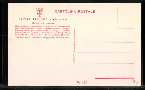 AK Milano, Dom, Rosa Hotel