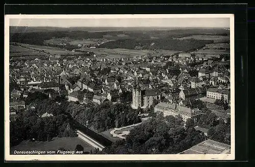 AK Donaueschingen, Ortsansicht, Fliegeraufnahme