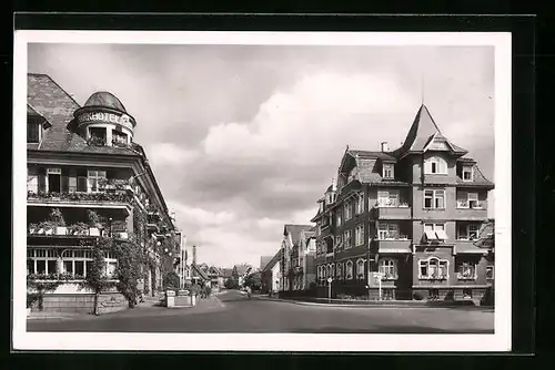 AK Bad Dürrheim, Friedrichstrasse mit Parkhotel