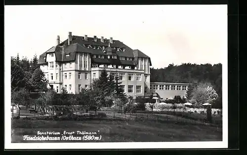 AK Friedrichsbrunn /Ostharz, Sanatorium Ernst Thälmann