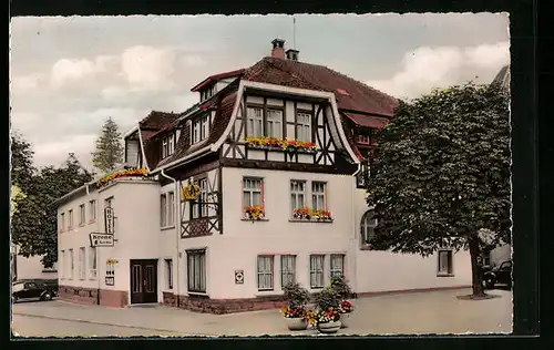 AK Bad Dürrheim, Hotel Krone, Bes. Geschw. Hermann