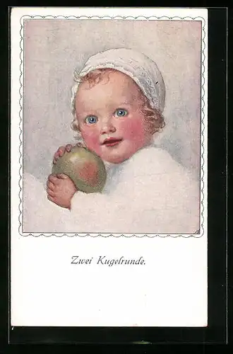 Künstler-AK M. Munk Nr. 707: Zwei Kugelrunde