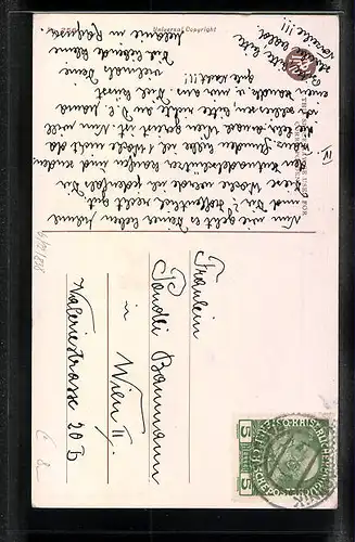 AK Dame beim Schminken