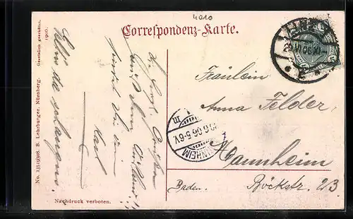 AK Linz a. D., Ortsansicht mit Dom