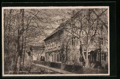 AK Bad Suderode /Ostharz, Blick zum Helenenheim