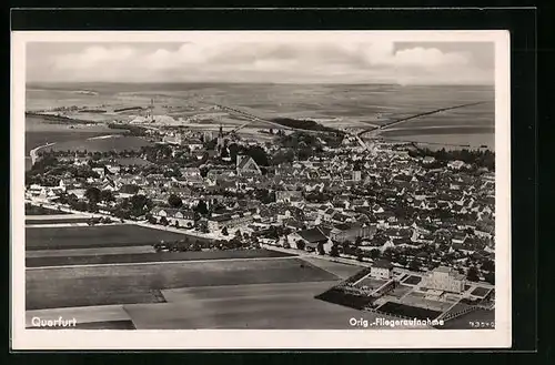 AK Querfurt, Fliegeraufnahme des Ortes