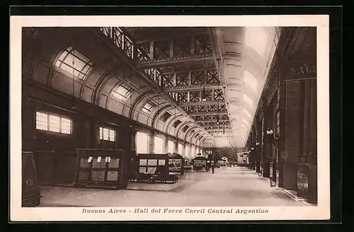 AK Buenos Aires, Hall del Ferro Carril Central Argentino