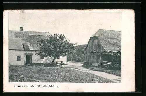 AK Weidling, Windischhütte, Ansicht zweier Gebäude