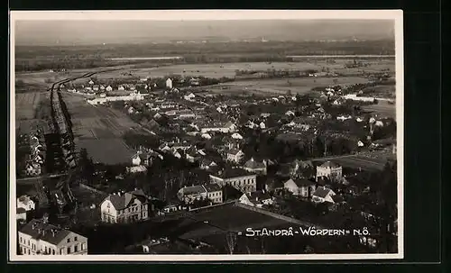 AK St. Andrä-Wördern, Gesamtansicht aus der Vogelschau