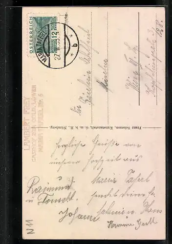 AK Maria Taferl, Hauptplatz, Dampfer passiert den Ort