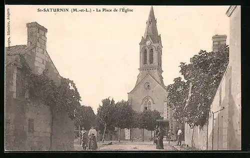 AK St-Saturnin, La Place de l`Église