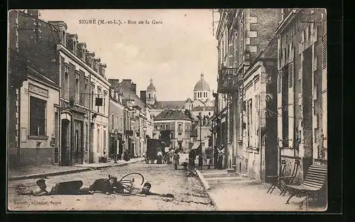 AK Segré, Rue de la Gare