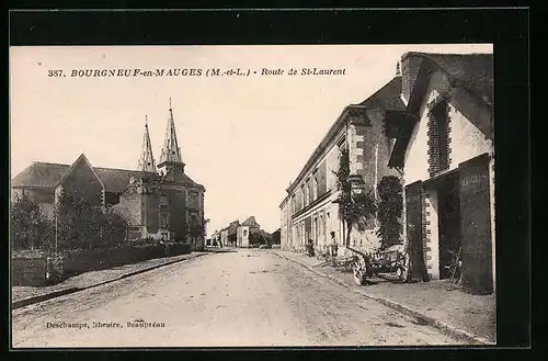 AK Bourgneuf-en-Mauges, Route de St-Laurent