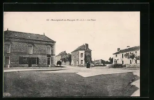 AK Bourgneuf-en-Mauges, La Place