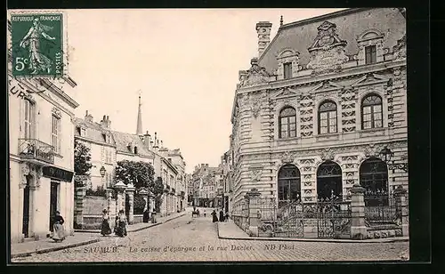 AK Saumur, La Caisse d`èpargne et la rue Dacier