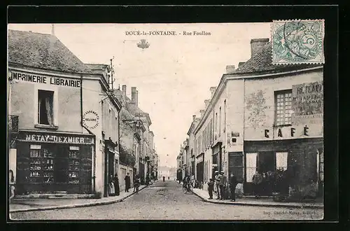 AK Doué-la-Fontaine, Rue Foullon