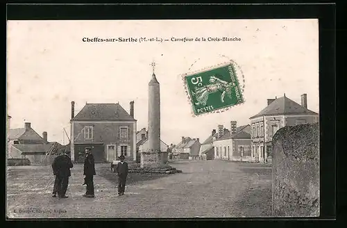 AK Cheffes-sur-Sarthe, Carrefour de la Croix-Blanche