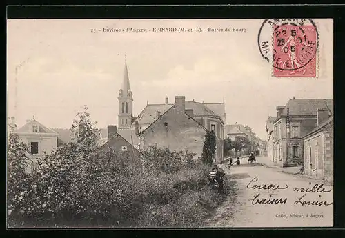 AK Epinard, Entrée du Bourg