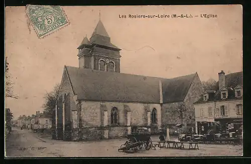 AK Les Rosiers-sur-Loire, L`Eglise