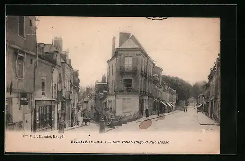 AK Baugé, Rue Victor-Hugo et Rue Basse