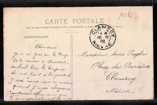 AK Joigny, Avenue Gambetta, Cóté Ville