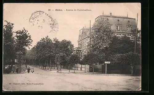 AK Melun, Avenue de Fontainebleau