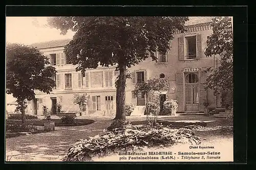 AK Samois-sur-Seine, Hôtel-Restaurant Beau-Rivage