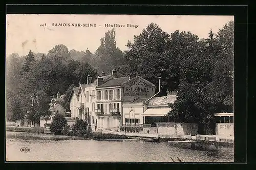 AK Samois-sur-Seine, Hôtel-Restaurant Beau-Rivage