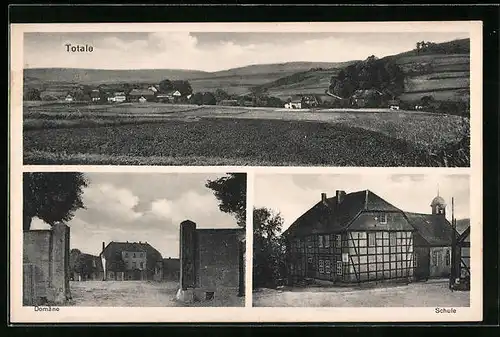 AK Westerhof /Northeim Land, Totalansicht, Domäne, Schule