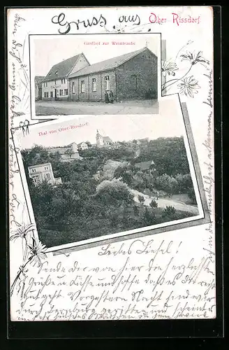 AK Ober-Rissdorf, Gasthof zur Weintraube, Thal
