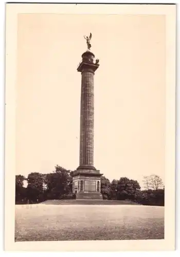 Fotografie unbekannter Fotograf, Ansicht Hannover, Platz an der Waterloo-Säule