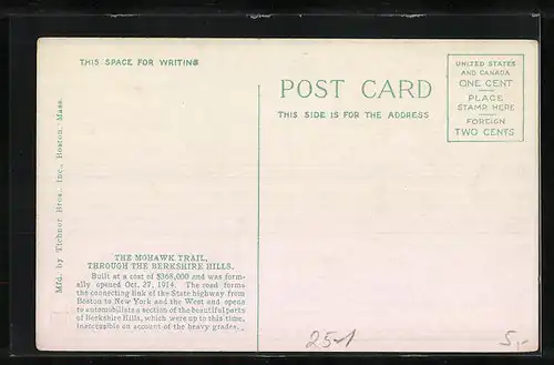 AK Mohawk Trail, Through the Berkshire Hills, Automobil