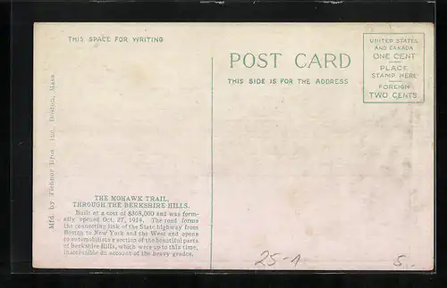 AK Mohawk Trail, Through the Berkshire Hills, Automobil