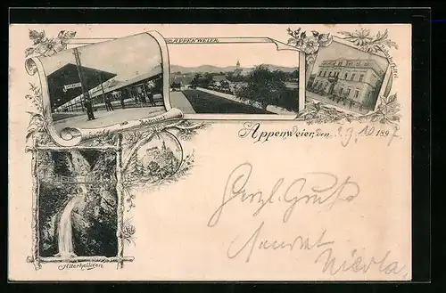 AK Appenweier, Ortsansicht, Bahnhof, Allerheiligen