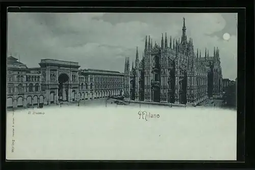 Mondschein-AK Milano, Il Duomo