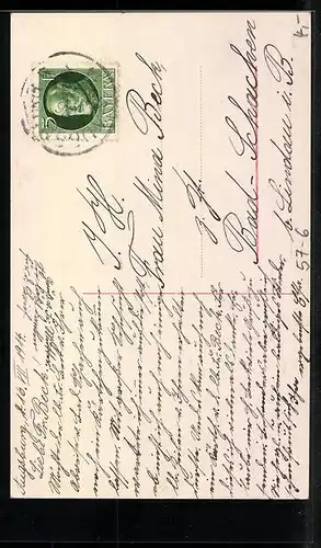 AK Bunter Blumenstrauss in einer Vase