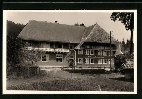 AK Menzenschwand /Bad. Schwarzwald, Gasthof und Fremdenheim zur Linde