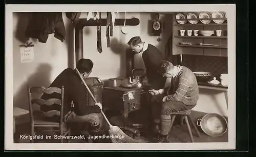 AK Königsfeld im Schwarzwald, Jugendherberge, Innenansicht