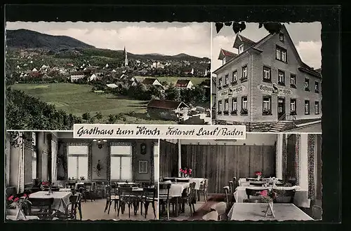 AK Lauf /Baden, Gasthaus zum Hirsch, Innenansichten