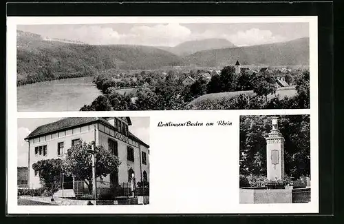 AK Luttlingen /Baden, Ort aus der Vogelschau