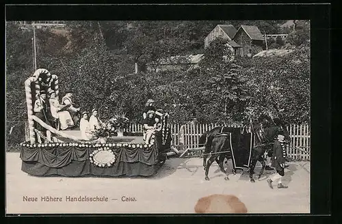 AK Calw, Neue Höhere Handelsschule, Landw. Bezirksfest 1912