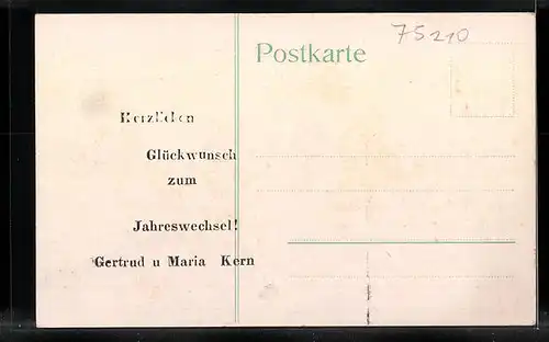 AK Ellmendingen, Ortsansicht vom Hang aus